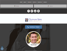 Tablet Screenshot of clearwaterspine.com